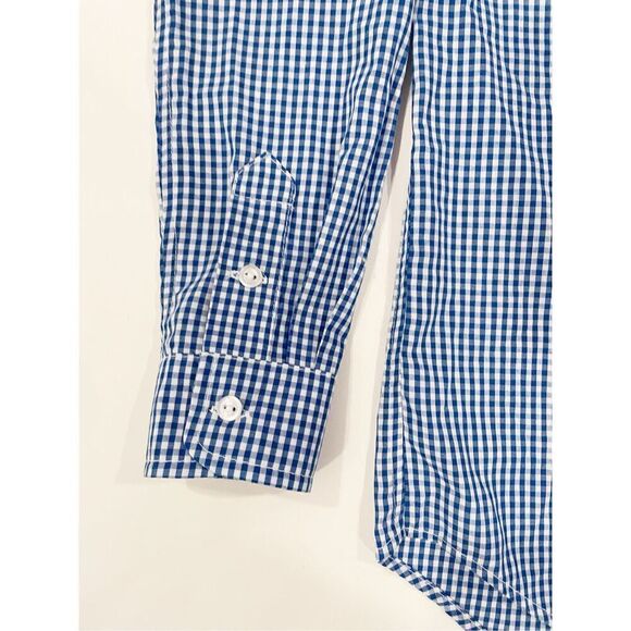 The Beaufort Bonnett Company Dean’s List Shirt Blue Check Plaid Boys Size 10 - Picture 3 of 6